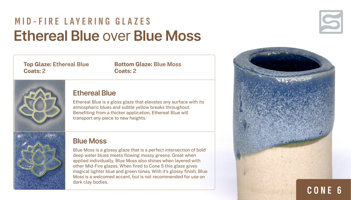 Speedball Mid Fire Glaze - Ethereal Blue