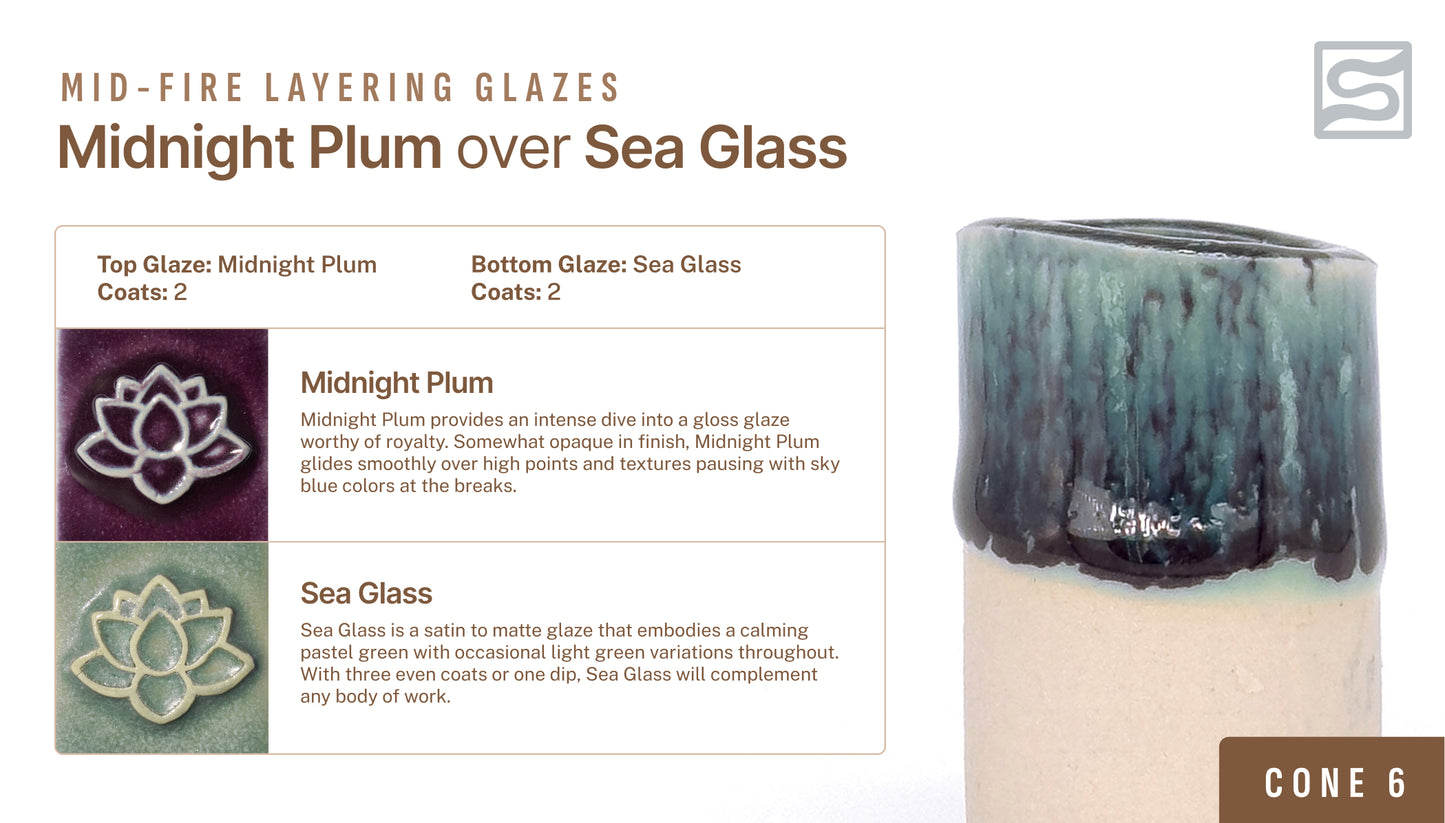 Speedball Mid Fire Glaze - Midnight Plum