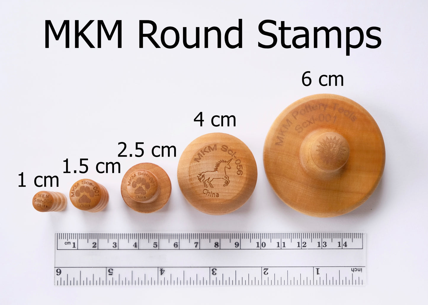 MKM Stamp - Mini Round Stamp - 7 Options