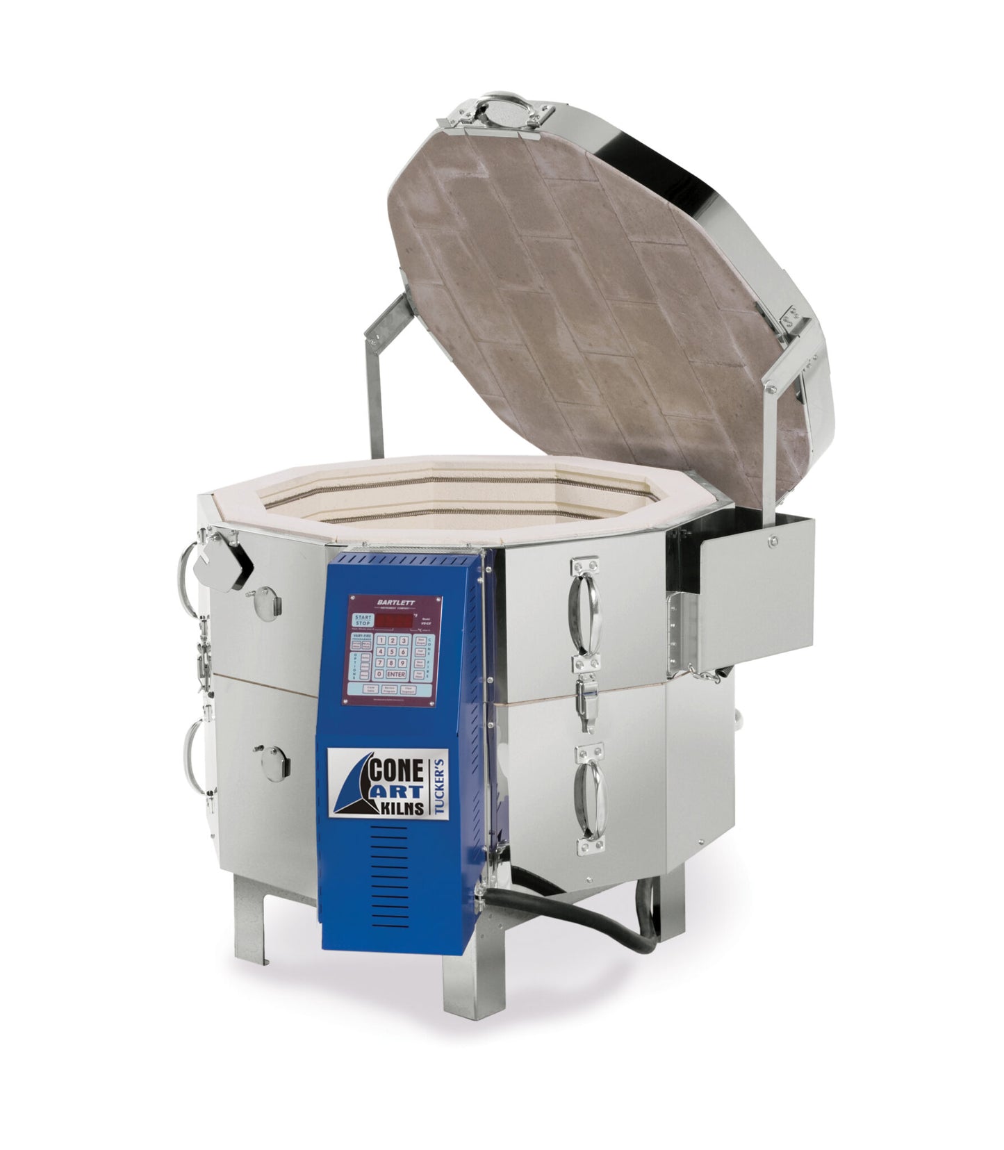 Cone Art 2318D Round Pottery Kiln + Furniture Kit - 133L - PREORDER