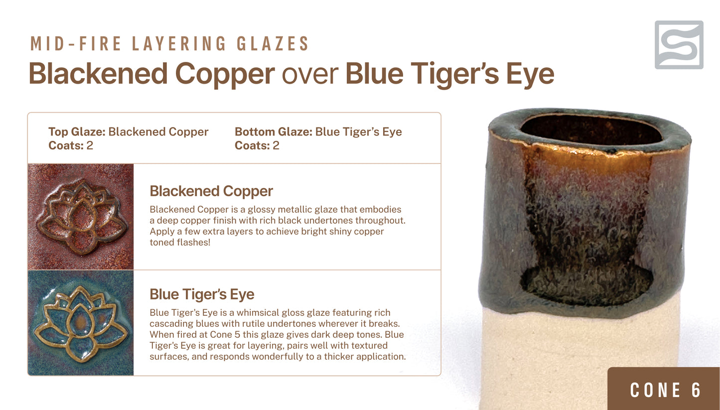 Speedball Mid Fire Glaze - Blackened Copper