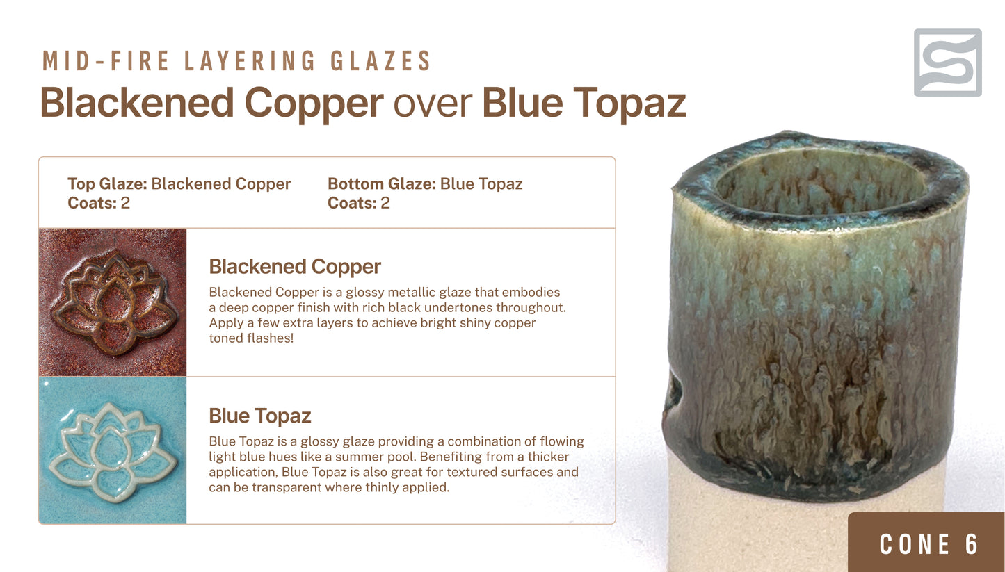 Speedball Mid Fire Glaze - Blackened Copper