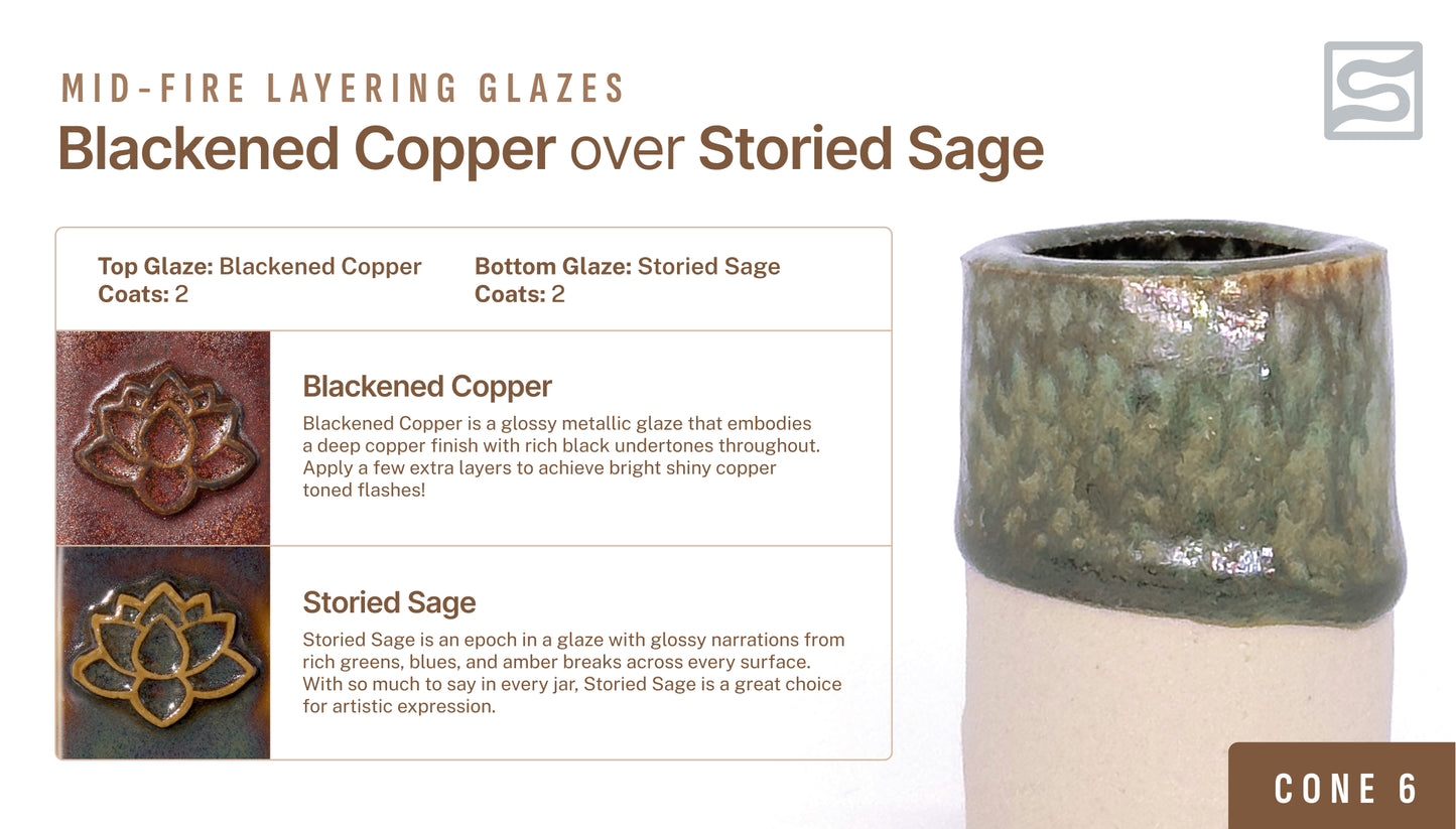 Speedball Mid Fire Glaze - Blackened Copper