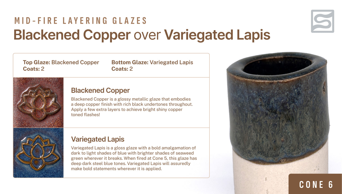 Speedball Mid Fire Glaze - Blackened Copper