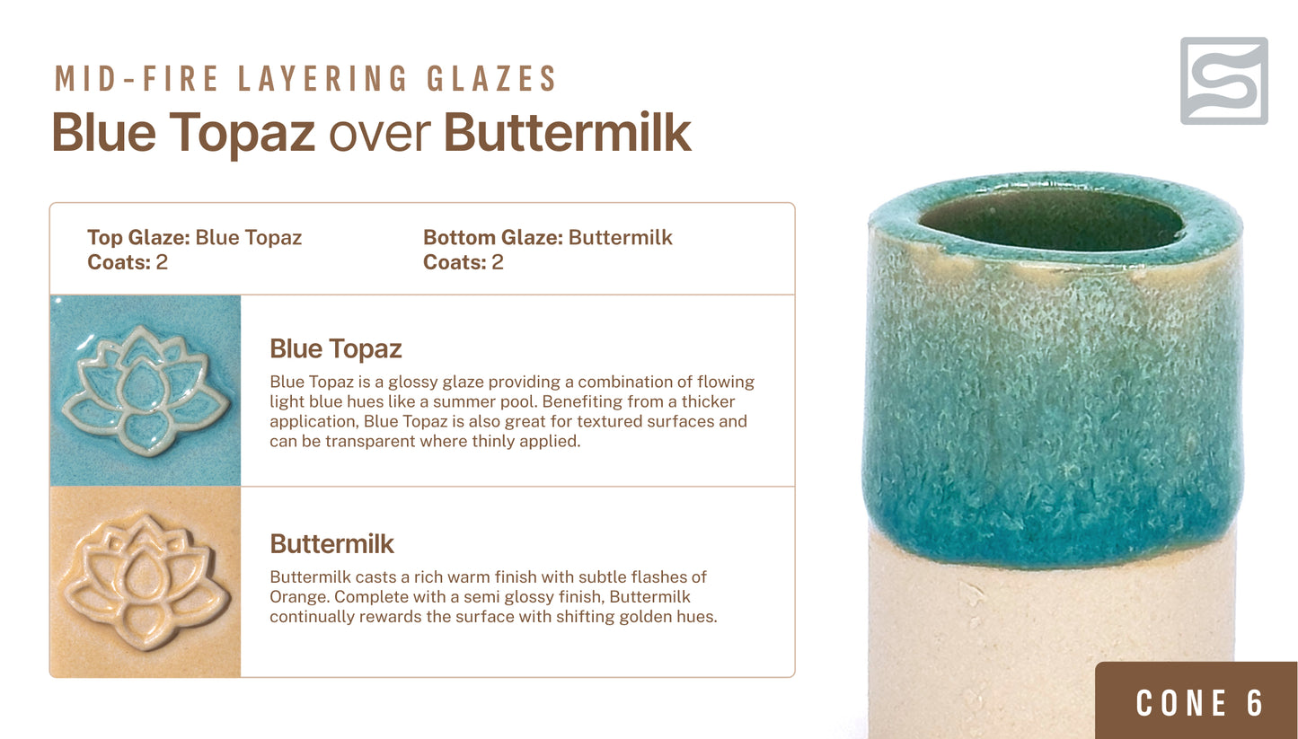 Speedball Mid Fire Glaze - Blue Topaz