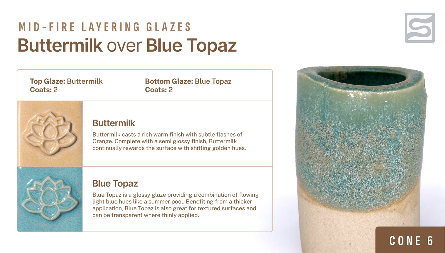 Speedball Mid Fire Glaze - Blue Topaz