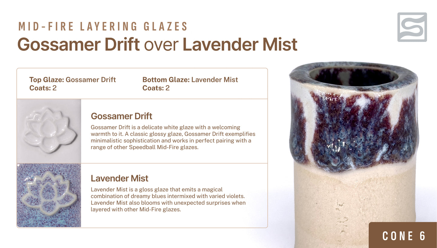 Speedball Mid Fire Glaze - Lavender Mist