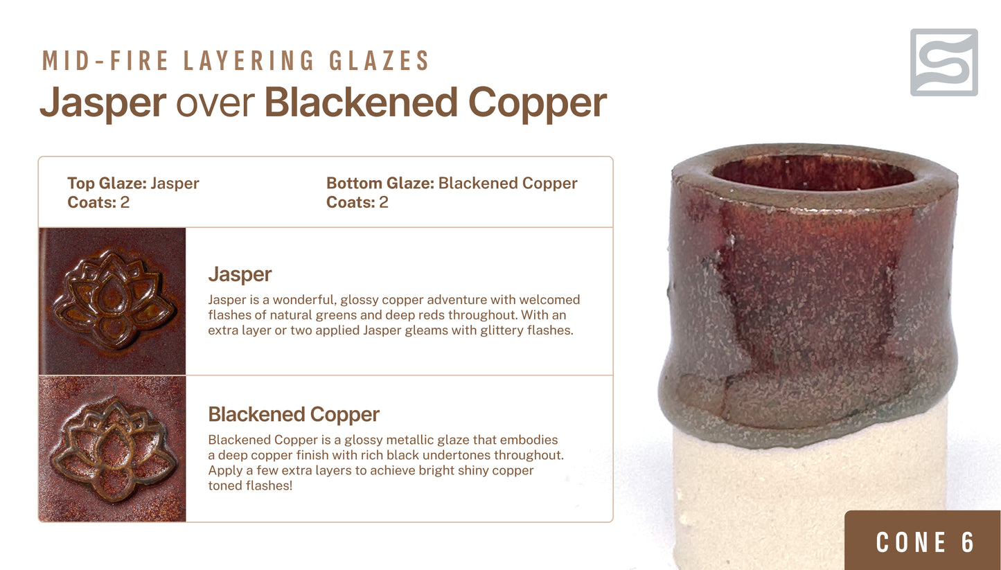 Speedball Mid Fire Glaze - Blackened Copper