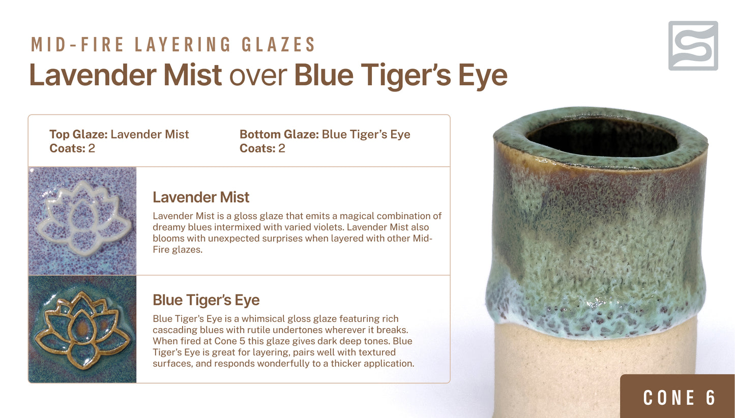 Speedball Mid Fire Glaze - Lavender Mist