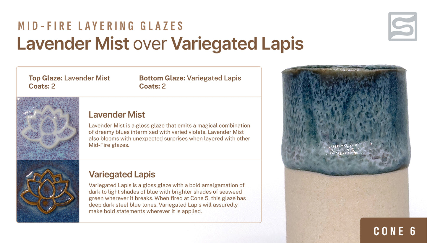 Speedball Mid Fire Glaze - Lavender Mist