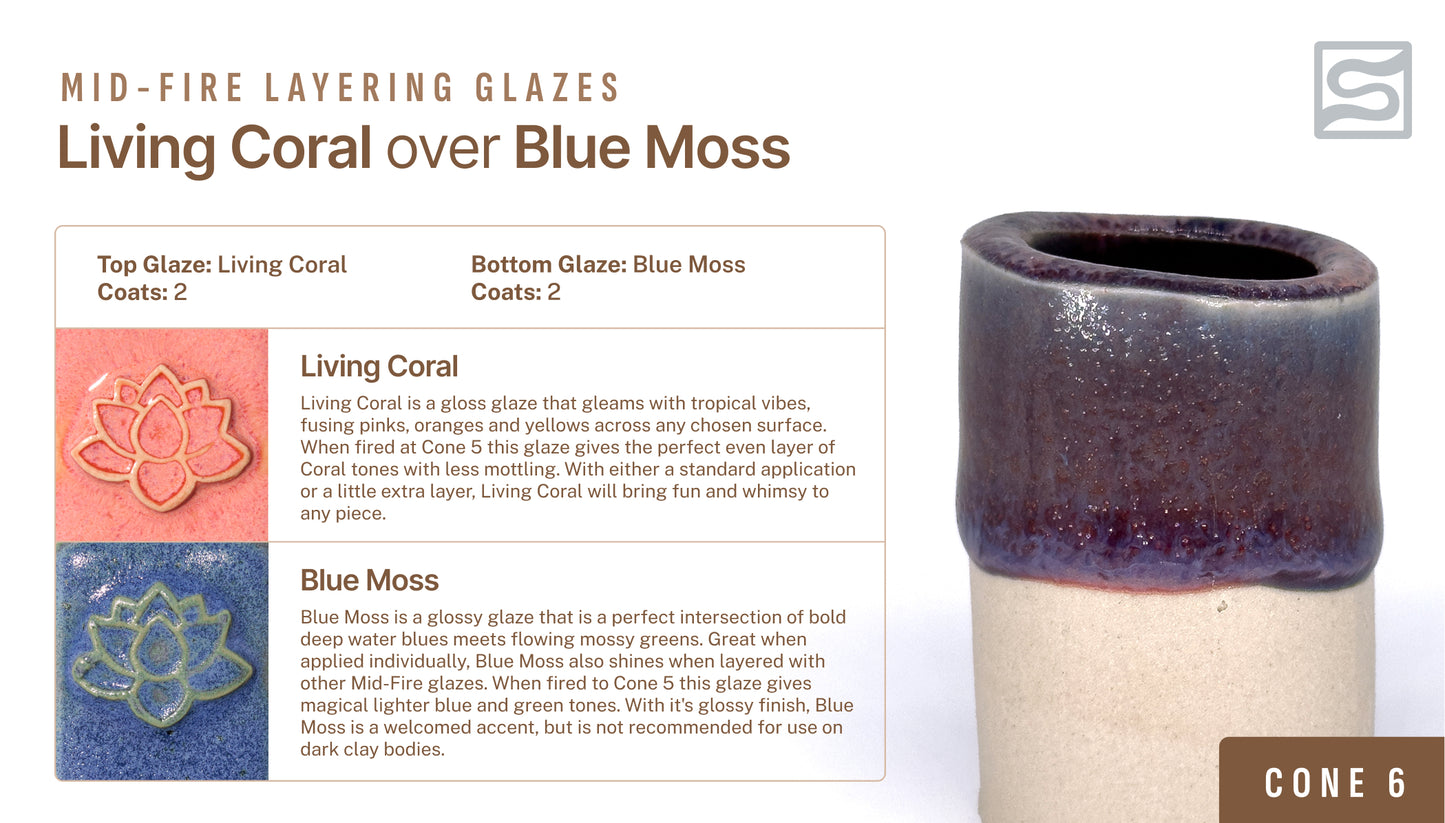 Speedball Mid Fire Glaze - Living Coral