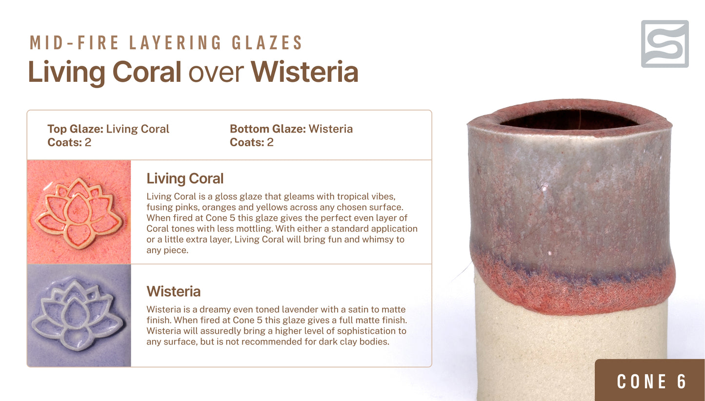 Speedball Mid Fire Glaze - Living Coral