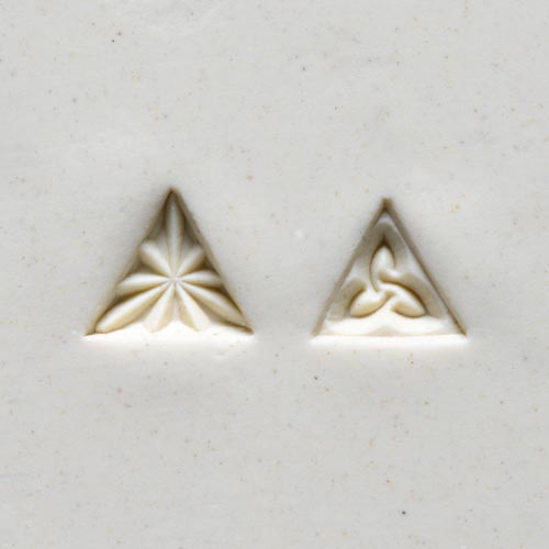 MKM Small Triangle Two Sided Stamp - Starburst/Knot