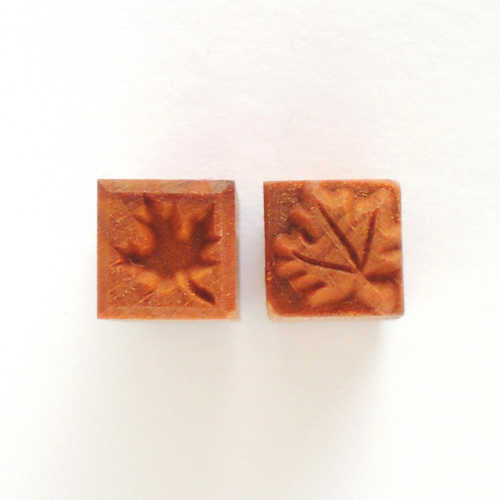 MKM Small Square Two Sided Stamp - Maple Leaf