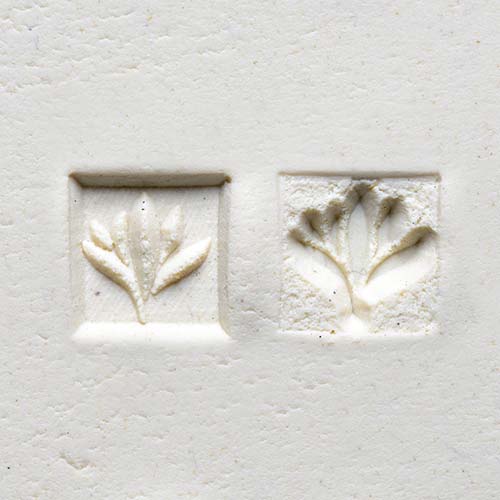 MKM Small Square Two Sided Stamp - Flower