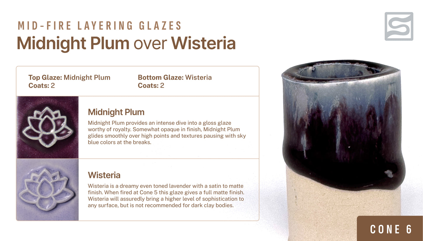 Speedball Mid Fire Glaze - Midnight Plum