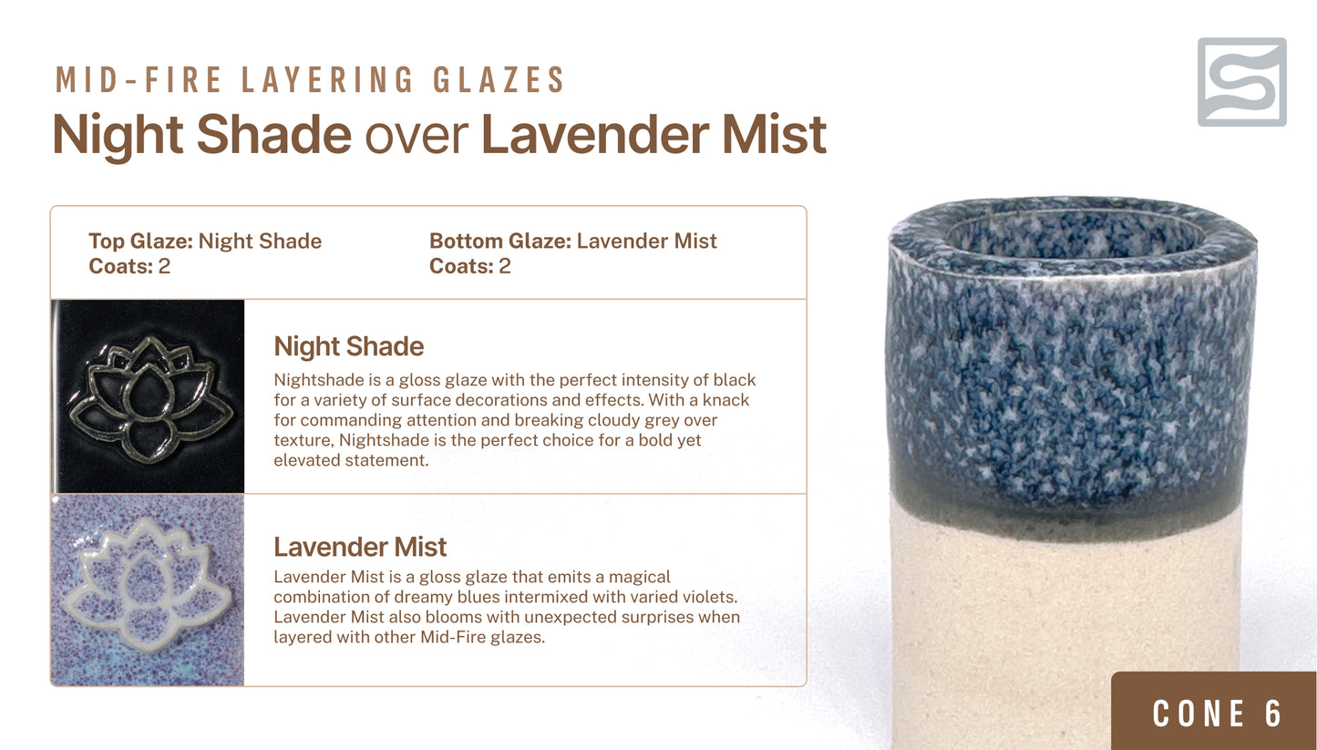 Speedball Mid Fire Glaze - Lavender Mist