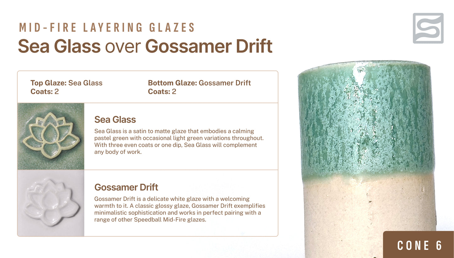 Speedball Mid Fire Glaze - Sea Glass