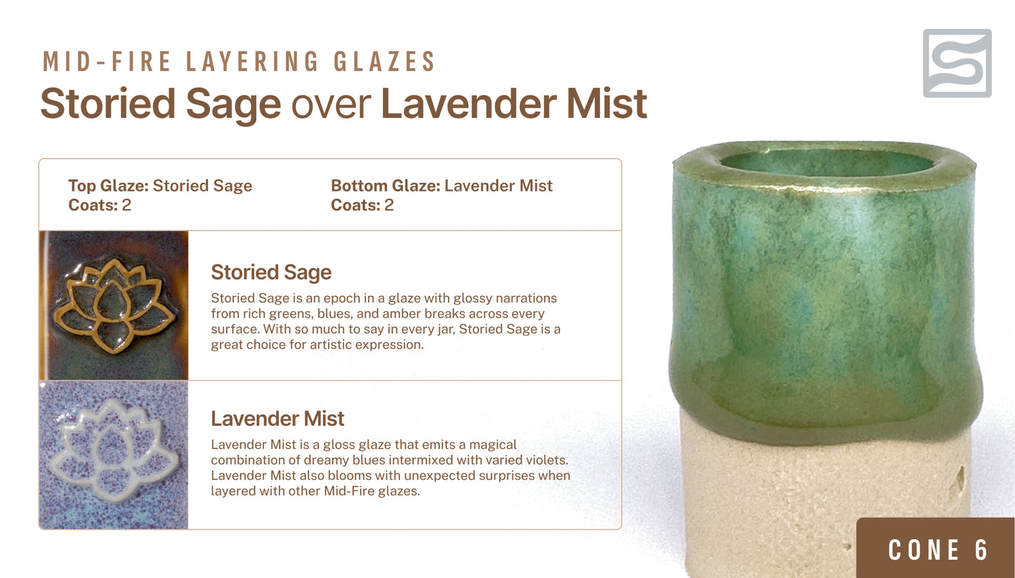 Speedball Mid Fire Glaze - Lavender Mist