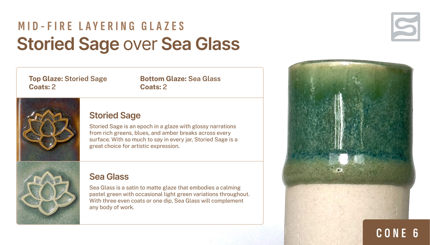Speedball Mid Fire Glaze - Sea Glass