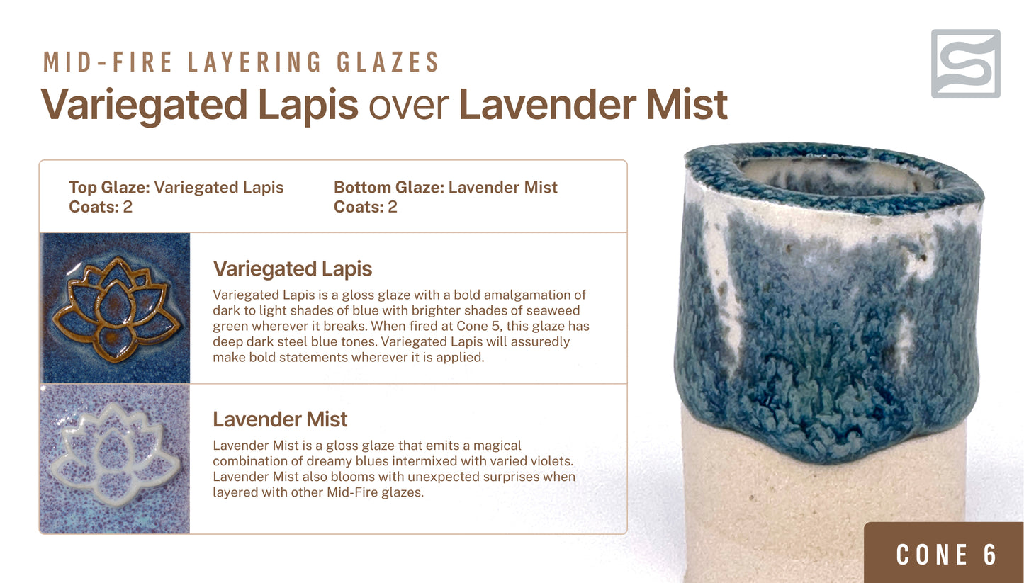 Speedball Mid Fire Glaze - Lavender Mist