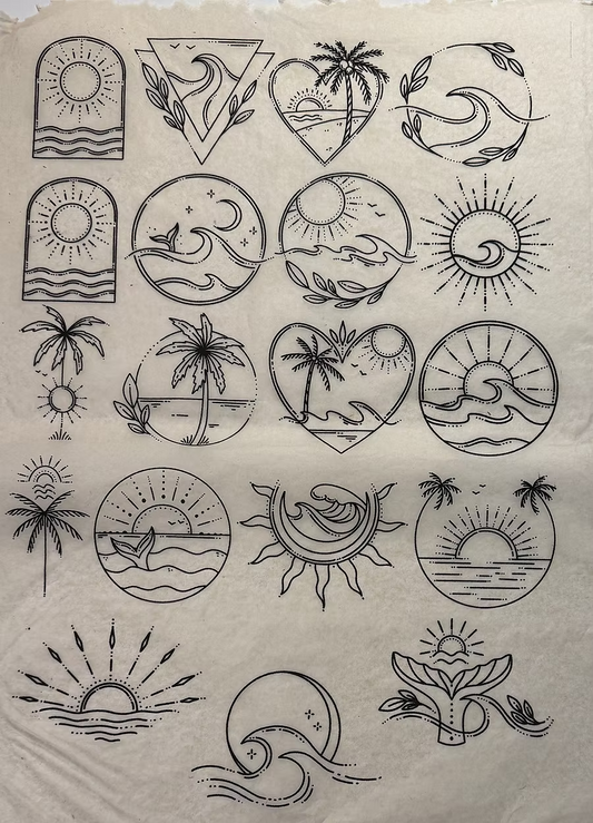 נייר העברה תחת זיגוג של קרמיקה - שעת הזהב