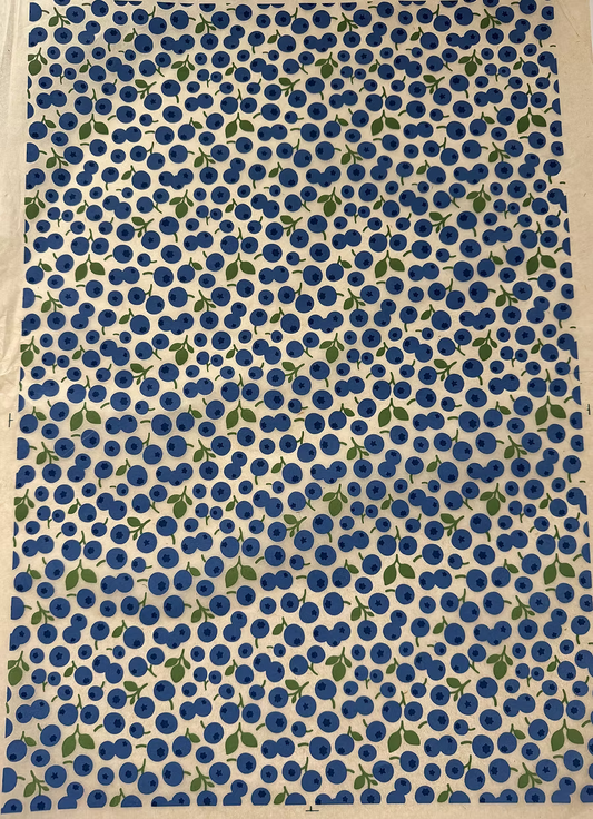 נייר העברה תחת זיגוג של קרמיקה - אוכמניות