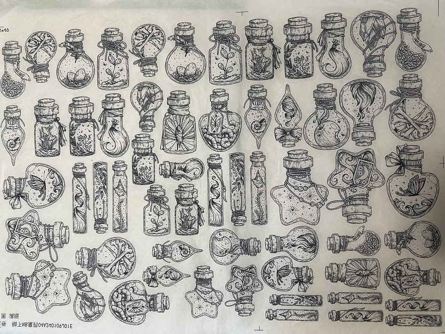 נייר העברה תחת זיגוג של קרמיקה - שיקויי קסם