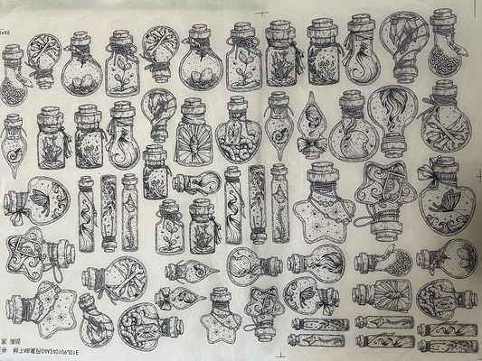 נייר העברה תחת זיגוג של קרמיקה - שיקויי קסם