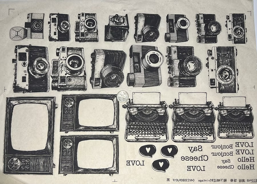 נייר העברה תחת גלזורה של קרמיקה - סרטים וטלוויזיה